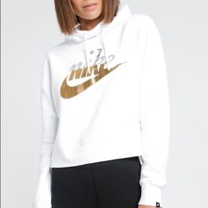 cropped nike hoodie
